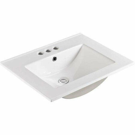 COMFORTCORRECT 24 in. Single Sink Ceramic Top CO2528704